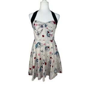 Hell Bunny Zoey Mini Halter Unicorn Swing Sundress